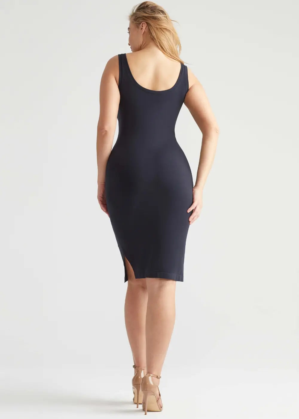Yummie 2-Way Smoothing Dress with Side Slits