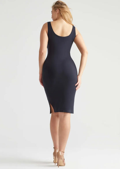 Yummie 2-Way Smoothing Dress with Side Slits