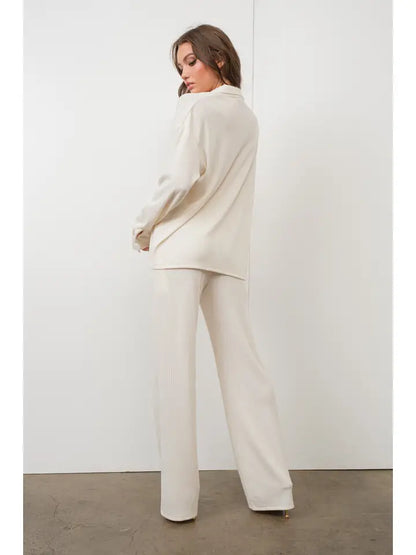 Pretty Garbage Oversized Textured Knit Shirt